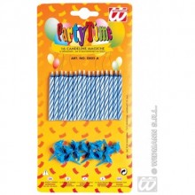 MAVİ DESENLİ SİHİRLİ MUM