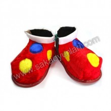 FERMUARLI KIRMIZI RENK COCUK PALYAÇO AYAKKABI