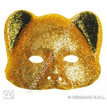 SARI SİMLİ KEDİ MASKESİ