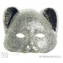 BEYAZ SİMLİ KEDİ MASKESİ