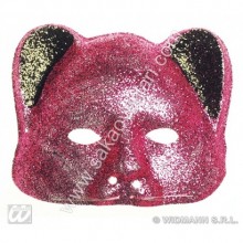 KIRMIZI SİMLİ KEDİ MASKESİ