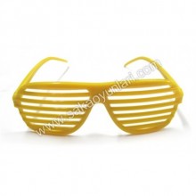 PARTİ KÖŞELİ SARI PANJURLU GÖZLÜK