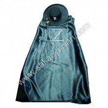 YETİŞKİN ZORO KOSTÜM( PELERİN-ŞAPKA -KILIÇ GÖZ- BANDI)