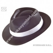 SİYAH GANGASTER ŞAPKA