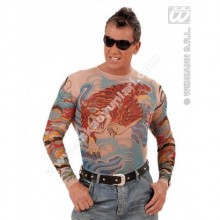 DÖVME ÜÇGEN DESENLİ T-SHIRT