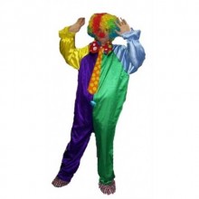 AKSESUARLI YETİŞKİN ERKEK - BAYAN TULUM PALYAÇO KOSTÜM