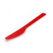 PLASTİK KIRMIZI BIÇAK ( 25 ADET :)