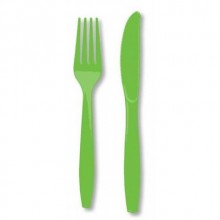 Yeşil 10 lu Çatal Bıçak Set