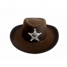 KAHVERENGİ ÇOCUK KOVBOY ŞAPKA