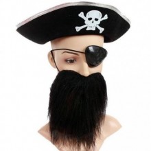 KORSAN ŞAPKA -GÖZ BANDI VE SAKAL