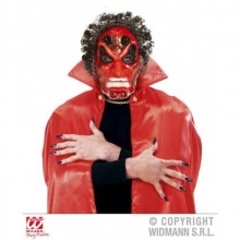 PLASTİK KIRMIZI KORKU MASKESİ