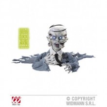 IŞIKLI GÖZLRİ YANAN BAŞI SAGA SOLA DÖNEN KORKU MÜZİKLİ DEKOR