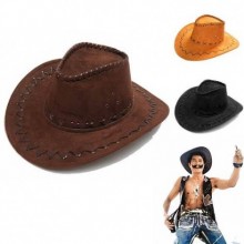 YETİŞKİN SÜET 3 ÇEŞİT KOVBOY ŞAPKA