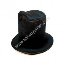 ÇOCUK KUMAŞ BEZ SİHİRBAZ ŞAPKA( YÜKSEKLİK 15 CM )