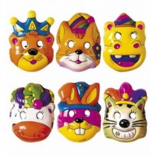 PLASTİK HAYVAN MASKELERİ ( 6 ADET )