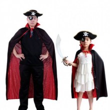 YETİŞKİN KORSAN-ÇOCUK KORSAN (PELERİN- ŞAPKA- GÖZ BANDI 