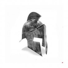 GLADYATÖR SPARTALI ASKER MİĞFERİ METALİK RENK