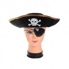 YETİŞKİN KORSAN GÖZ BANDI VE ŞAPKA