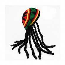 BOB MARLEY REGGAE YÜN ŞAPKA VE SACI