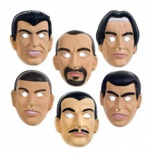 6 MODEL PLASTİK ADAM MASKESİ