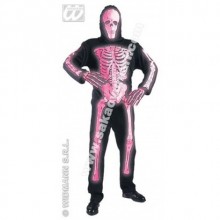 YETİŞKİN FOSFORLU İSKELETOR KOSTÜM ( XL BEDEN )