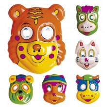 SEVİMLİ HAYVAN MASKELERİ 6LI