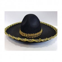Çocuk Meksika Şapkası Altın Desenli