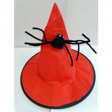 Örümcekli Cadı Şapkası Kırmızı