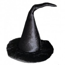 HALLOWEEN KUMAŞ SİYAH HARRY POTTER CADI ŞAPKA