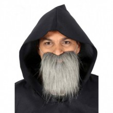 Kırçıllı Korsan Sakalı Gri Renk Takma Sakal