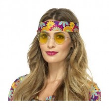 Sarı Renk 60 lı Yıllar Hippi Lennon Gözlüğü
