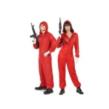 Unisex Kırmızı Yetişkin La Casa De Papel Kostümü 
