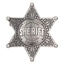 Metal Şerif Rozeti Yaka İçin ( 5 cm )