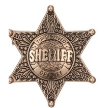 Metal Şerif Rozeti Yaka İçin ( 5 cm )