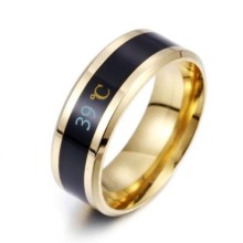 Vücut Isısını Ölçen Titanyum Akıllı Yüzük ( 13 mm )