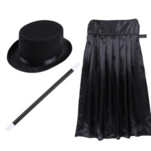 Yetişkin Sihirbaz Set ( Değnek, Pelerin, Şapka )