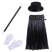 Yetişkin Sihirbaz Set ( Değnek, Şapka, Eldiven, Pelerin )