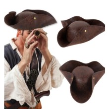 Yetişkin Jack Sparrow Korsan Vinleks Şapka