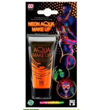 Karanlıkta Parlayan Fosforlu Neonlu Glow Parti Yüz Boyası Vücut Kremi Turuncu Renk