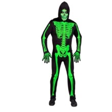Yetişkin Fosforlu İskelet Kostüm (XL)