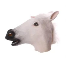 LATEX AT MASKESİ (BEYAZ RENK)