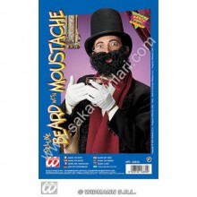 SİYAH KIVIRCIK SAKALLI BIYIK