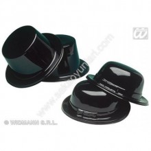 SİYAH PLASTİK ŞAPKALAR ( 1 ADEDİ )