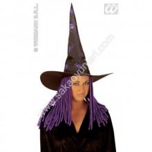 HALLOWEEN PÜSKÜLLÜ CADI ŞAPKASI