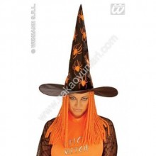 HALLOWEEN PÜSKÜLLÜ CADI ŞAPKASI