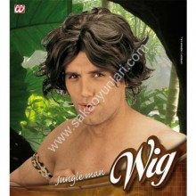 JUNGLE SİYAH ERKEK PERUK